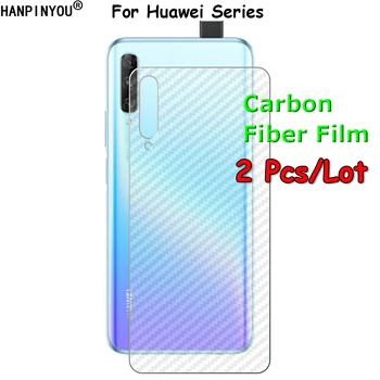 2 Tk/Palju Huawei P smart Pro Y6s 2019 / Y9S Au 20 20i 10i Nova 5T 3D-Tagasi Carbon Fiber Kile Taga Kleebis Ekraan Kaitsja