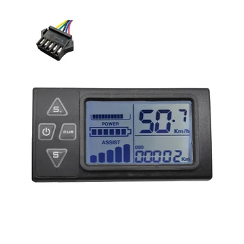 24V-60V S861 LCD Ebike-Ekraan Armatuurlaual Electric Bike BLDC Kontroller juhtpaneel(SM Plug 5PIN)