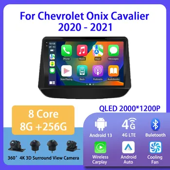 Android 13 Chevrolet Onix Cavalier 2020. Aastaks 2021 Auto Raadio Multimeedia Video Mängija Navigation, Android Auto Carplay Wifi