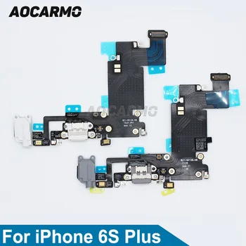 Aocarmo Valge/Must/Hall Laadimine Sadamas Pesa Mic Kõrvaklapid USB-Audio-Flex Kaabel iPhone 6S Pluss 5.5