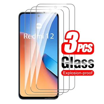 Eest Redmi 12 Klaas 3tk Karastatud Klaasist Ekraan Kaitsja Jaoks Xiaomi Redmi12 4G 6.79