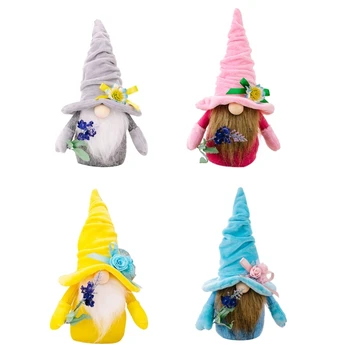 Ema Päev Gnome Kellel Lavendel Kaunistused Töölaua Kaunistus Käsitöö