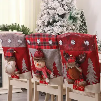 Jõulud Tooli Kate Santa Claus Söökla Juhataja kindlustuskaitse uuel Aastal 2023 Lustlik jõulupidu Kodu Tabel Decor Xmas Navidad