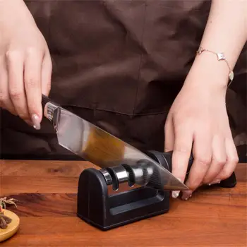 Köök Nuga, Teritaja 3-Segmendi Leibkonna Multi-Funktsionaalne Käsi-Toimub Kolm-Eesmärk Must Teritamine Kivi On Kõik Noad, Tööriistad