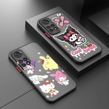 Meloodia Cartoon Armas Jaoks Xiaomi Redmi Lisa 12 Turbo Kiirus 11 10 9 Pro Plus Max 4G, 5G Jäätunud Poolläbipaistev Raske Telefoni Juhul Fundas