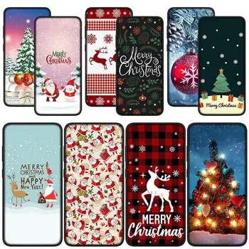 Merry Christmas Tree Hirv Lumi Lumememm Korpuse eest Huawei Y7A Y6P Y5P Y6 Y7 Y9 Peaminister 2018 2019 Y8P Y9A Y8S Y9S P Smart Cover Juhul
