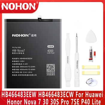 NOHON HB466483EEW HB466483ECW Aku Huawei Honor Nova 7 30 30S Pro 7SE P40 Lite 30Pro 30ProPlus Nova7SE Nova7Pro Bateria