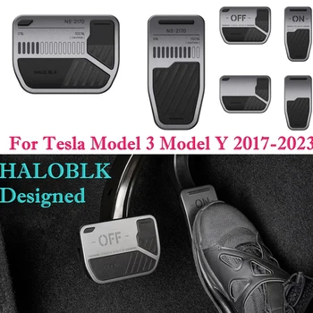 Non-Slip Tulemuslikkuse Suu Pedaalide jaoks Tesla Mudel 3 Mudel Y 2017-2023 Sulamist Sportlik Piduri-Gaasi Pedaali Tarvikud