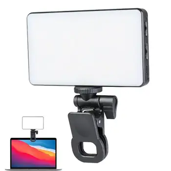 RGB LED Kaamera Kerge Laetav Selfie Täida Valguses Clip Täielik Värvi Väljund Video Lambi Juhitava 2500-9000K RGB flash Tuled