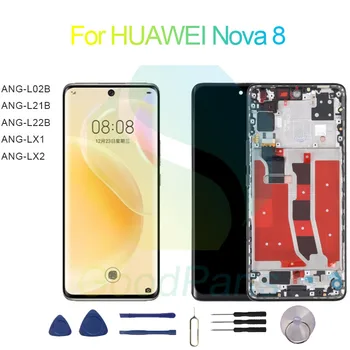 näiteks HUAWEI Nova 8 LCD-Ekraani + Touch Digitizer Ekraan 2340*1080 ANG-L02B/21B/22B, ANG-LX1/2 Nova 8 LCD-Ekraan