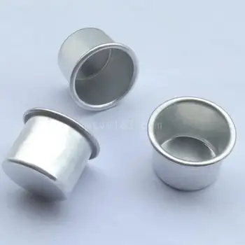 50tk Mini Cup Omanik Jõulud Küünlajalg Jar Konteiner Tühi Ladustamise Alumiinium Laualühtreid, Söögituba Kodu Poole
